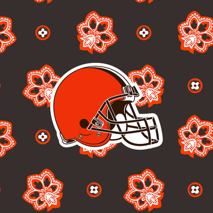 NFL Oversized Throw Blanket-Cleveland Browns Bandana-Image 4-Vera Bradley