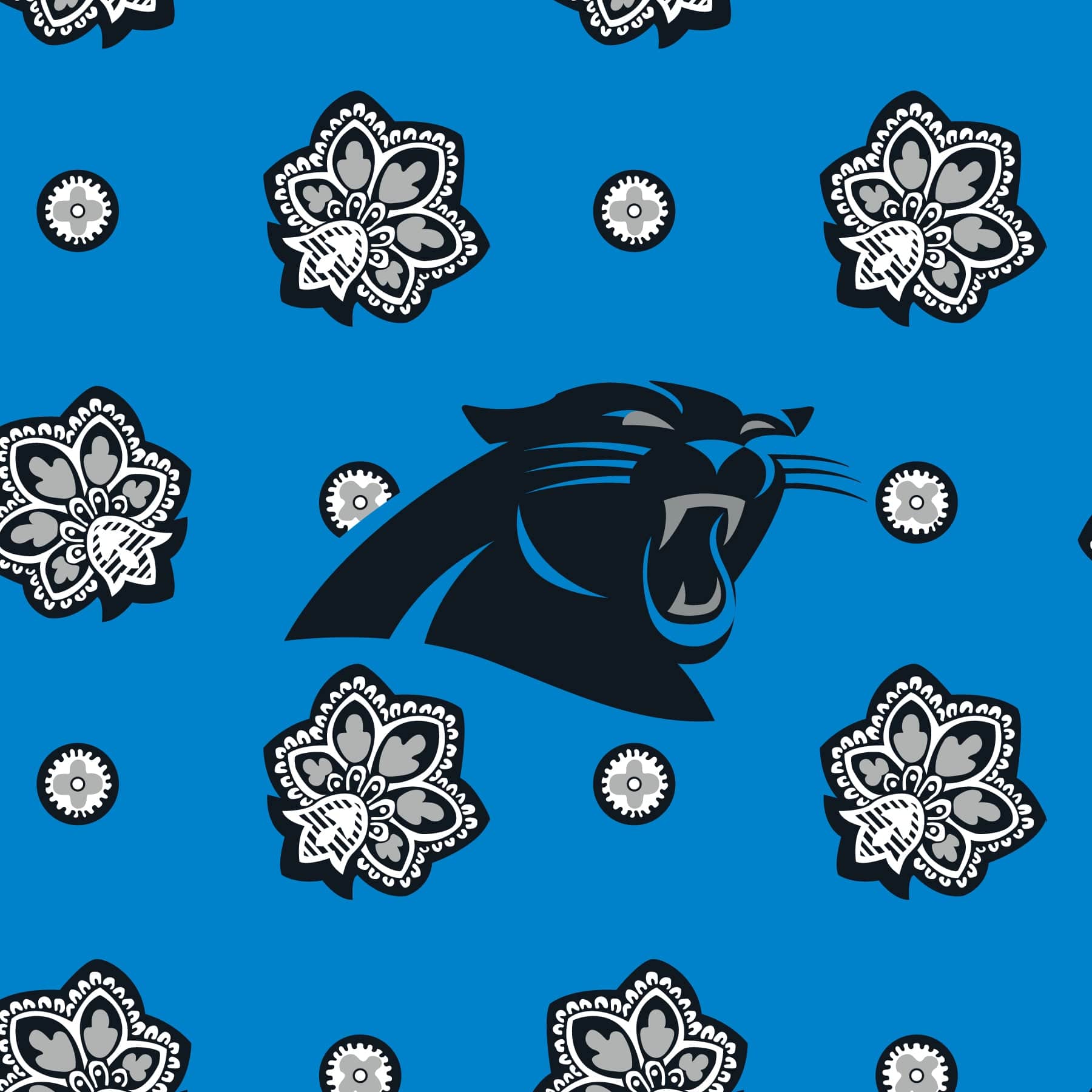 NFL RFID Small Stadium Crossbody Bag-Carolina Panthers Bandana-Image 3-Vera Bradley