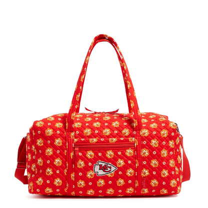NFL Large Travel Duffel Bag-Kansas City Chiefs Bandana-Image 2-Vera Bradley
