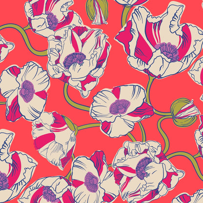 Lunch Tote-Swirling Poppies-Image 4-Vera Bradley